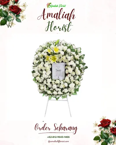 Krans Bunga Duka Cita di Pengambengan